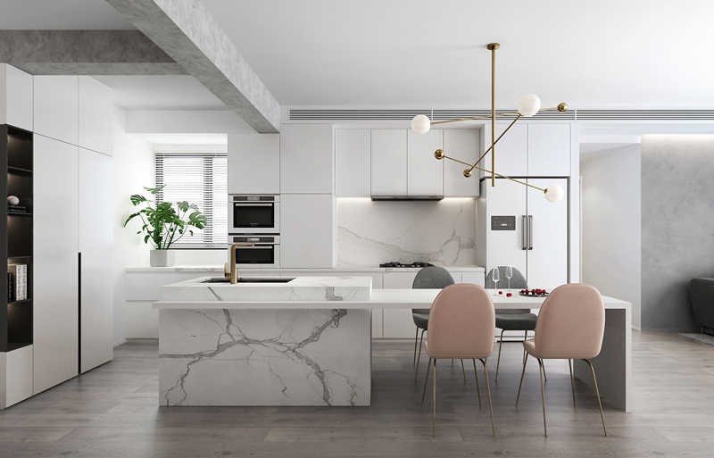 點綴灰粉色系，不一樣的簡約