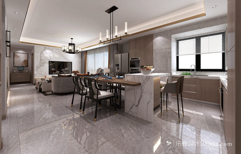 客餐廳廚房一體化，你從未見過的新中式！