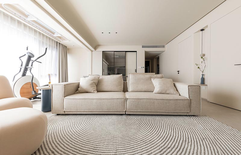 《沐光》-坂田·大族云峰117m2簡(jiǎn)約奶油，家的韻律