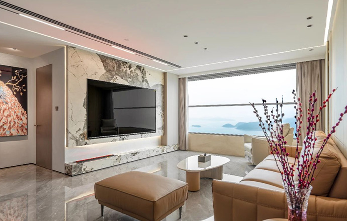 深圳·君臨海域|鄰居問了還問的160㎡現(xiàn)代輕奢風裝修來了！