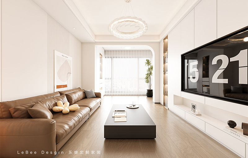 國際公中旅館127㎡現代奶油風