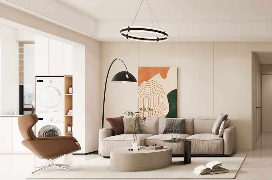 深圳·星航華府|120㎡開放式客餐廳+超強收納，這個家美到不想出門！