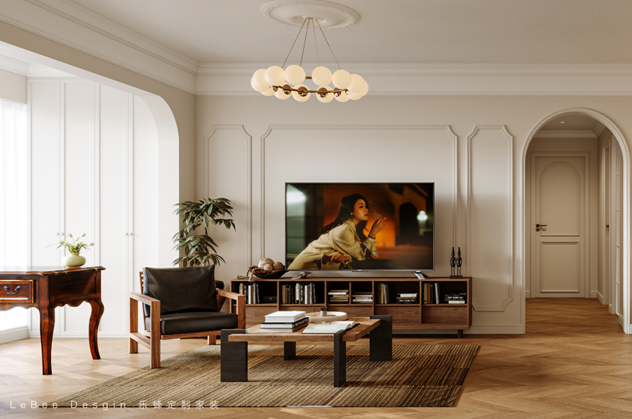 深圳·京基御景半山 | 100㎡復古美式之家：在時光褶皺里邂逅優雅